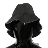 Costume National Black Washed Wide Brim Outdoor Bucket Hat -   -  Costume National.